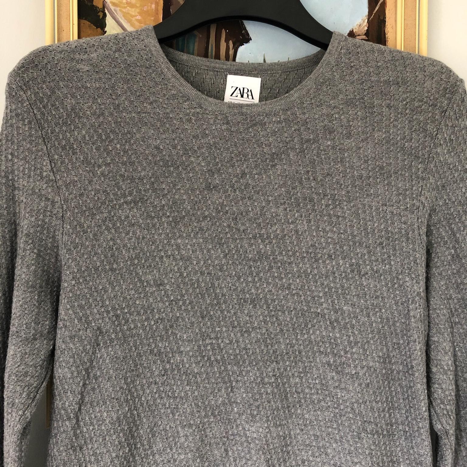 Zara men's grey jumper size medium in 