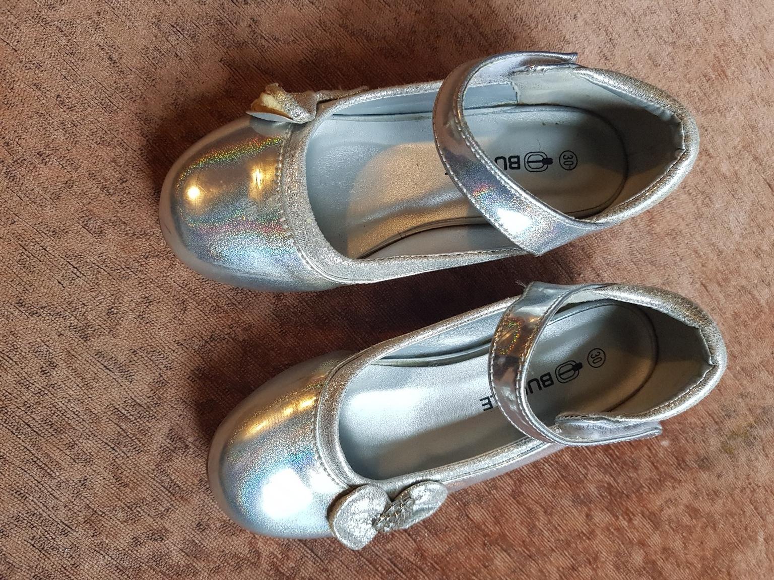 size 11 silver shoes