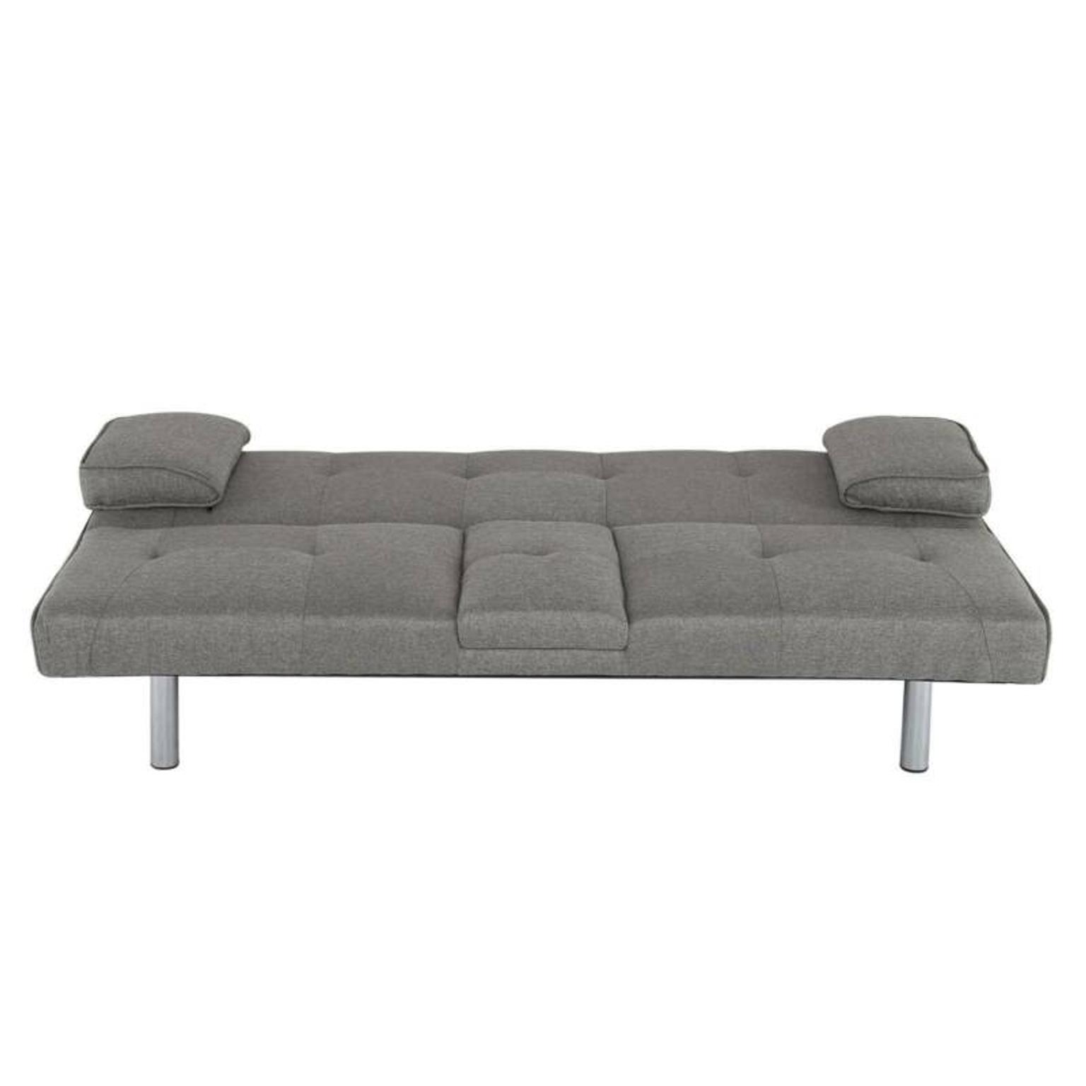 Scandi Style Fabric Sofa Bed Recliner, Scandi Style Fabric Grey Sofa Bed
